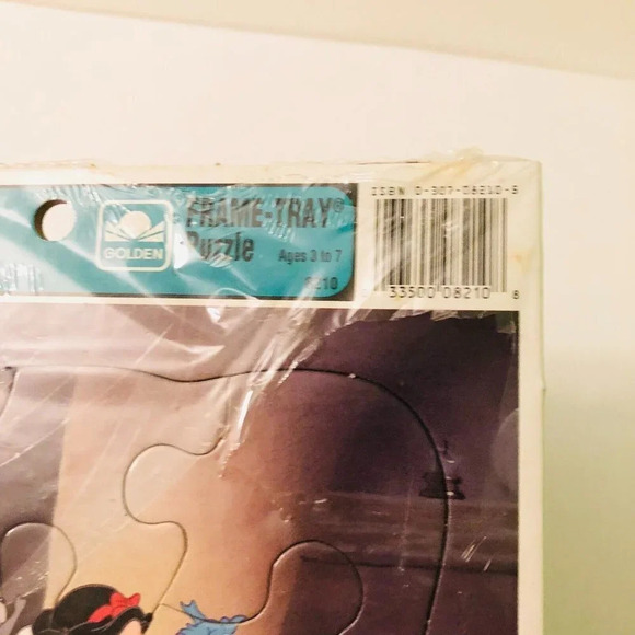 Vintage Golden Frame Tray Puzzles Barbie and Snow White and the Seven Dwarfs - Picture 15 of 16